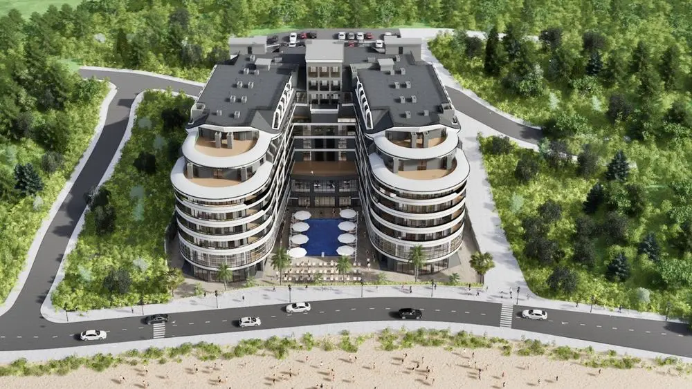 Otel projesi — kuş bakışı görünüm